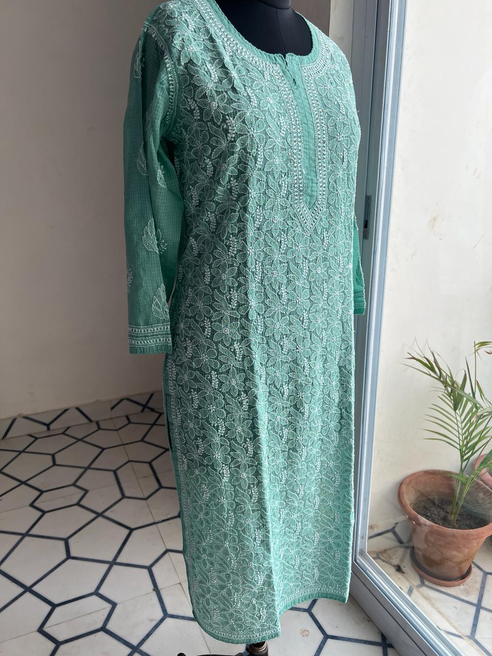 Kota Jaalwork Kurta with Mukaish