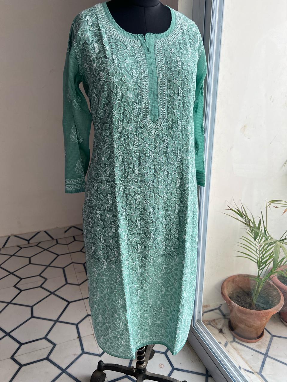 Kota Jaalwork Kurta with Mukaish