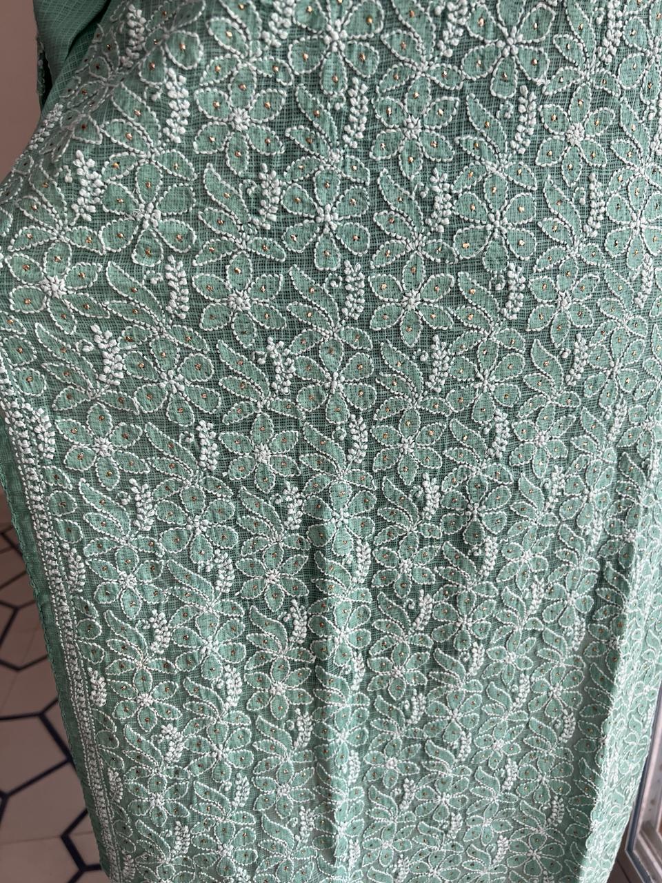 Kota Jaalwork Kurta with Mukaish