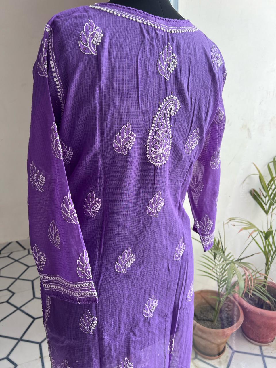Kota Jaalwork Kurta with Mukaish