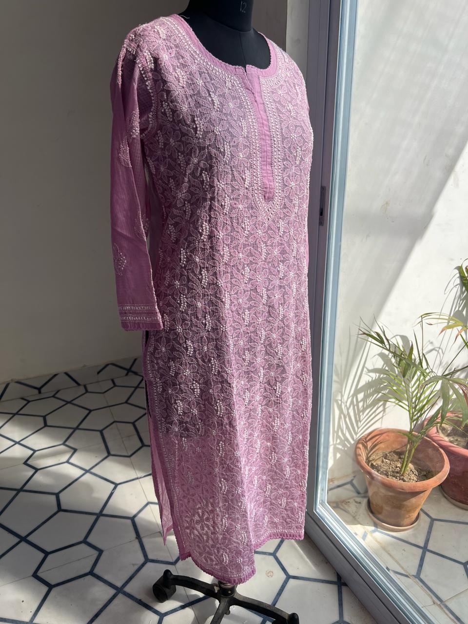 Kota Jaalwork kurta with Mukaish