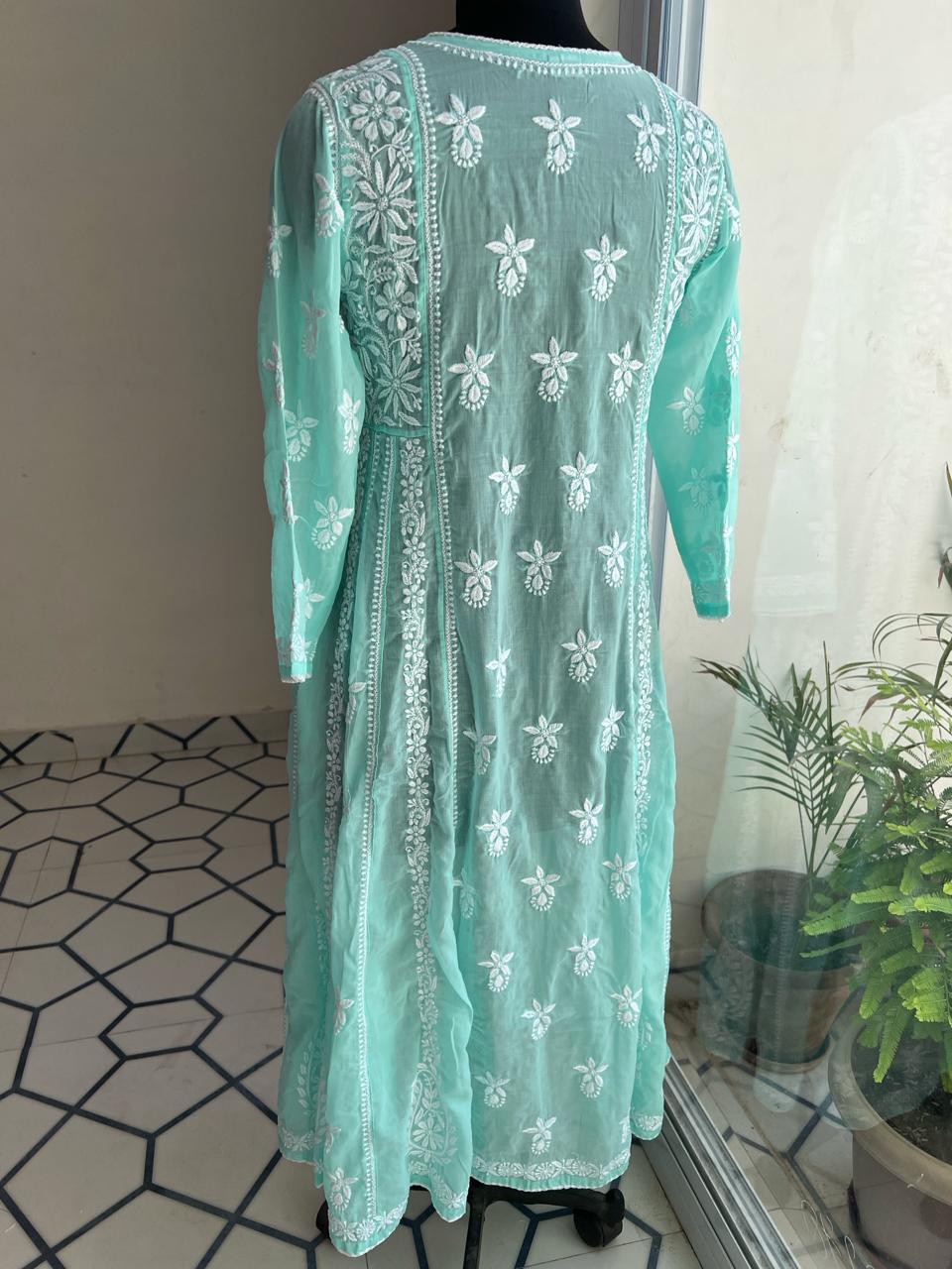 Cooton A line Full Embroidered Kurta