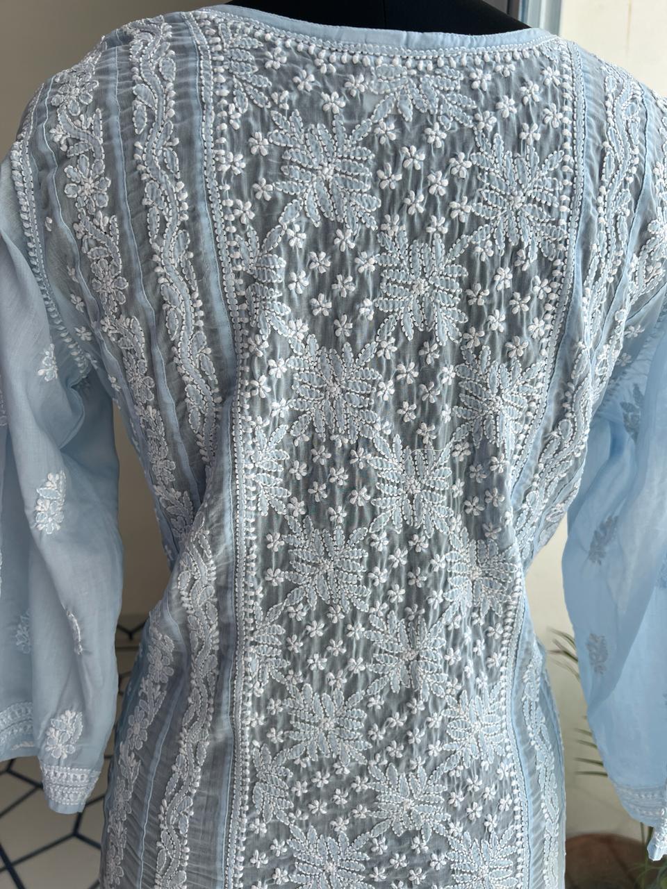 Cotton A line Full Embroidered kurta