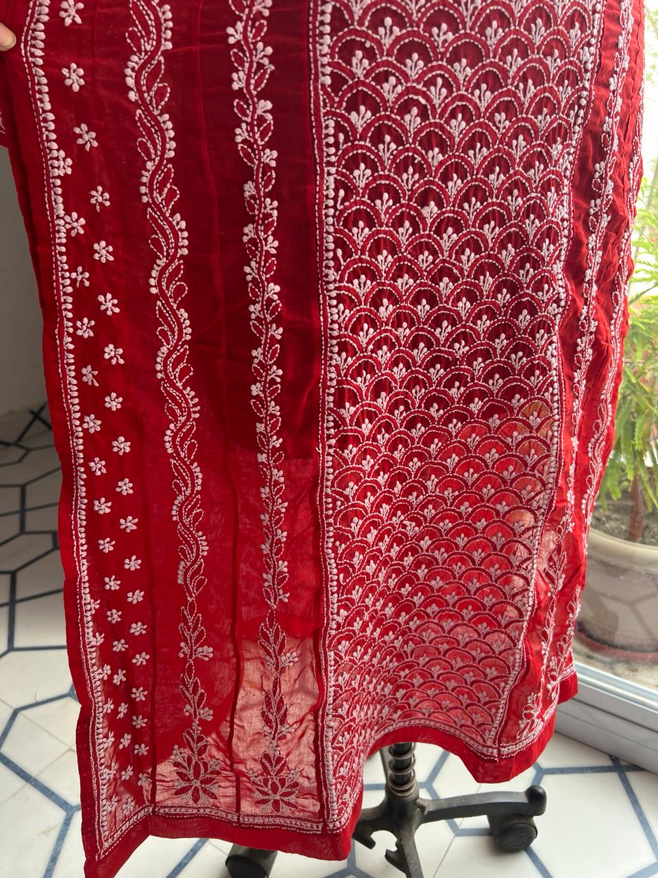 Cotton All over work A line Kurta