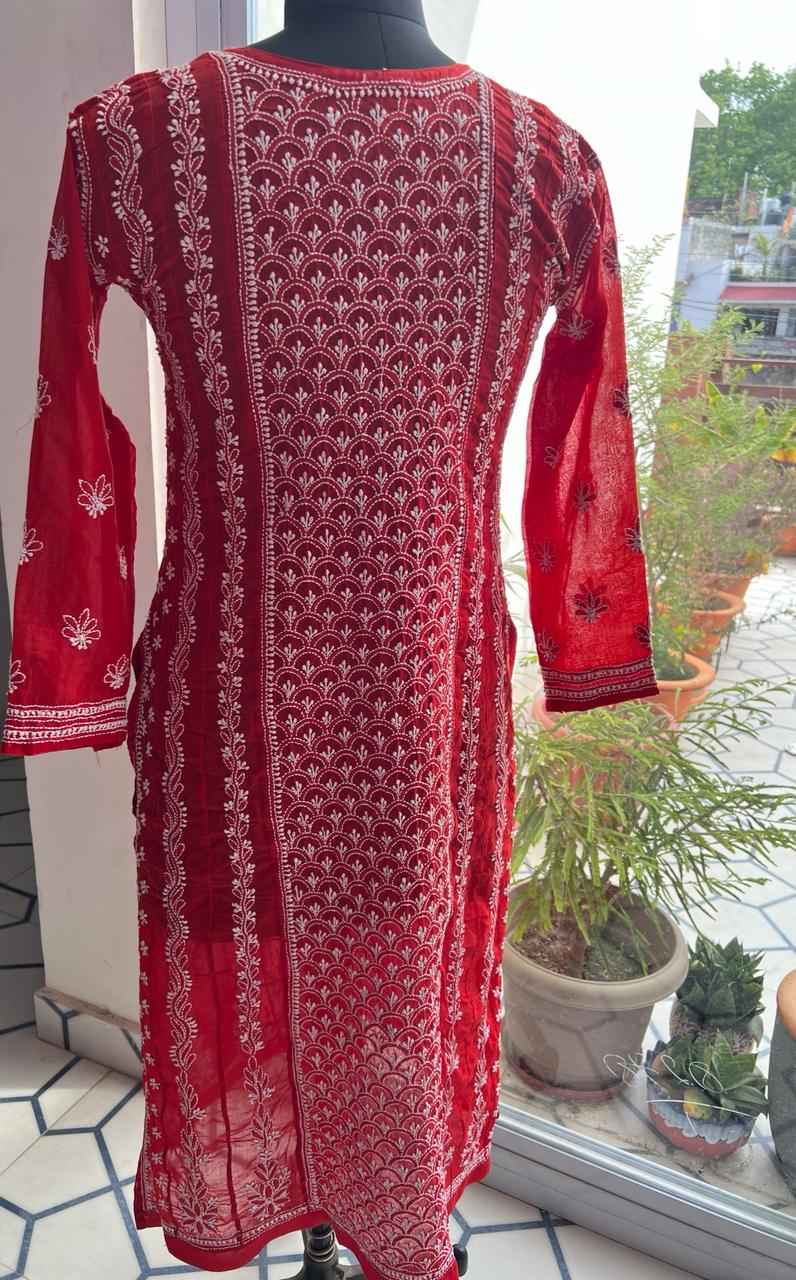 Cotton All over work A line Kurta
