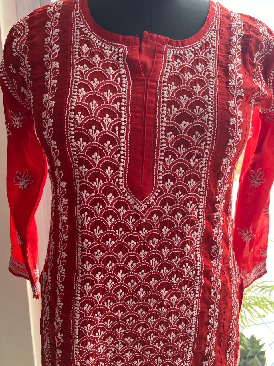 Cotton All over work A line Kurta
