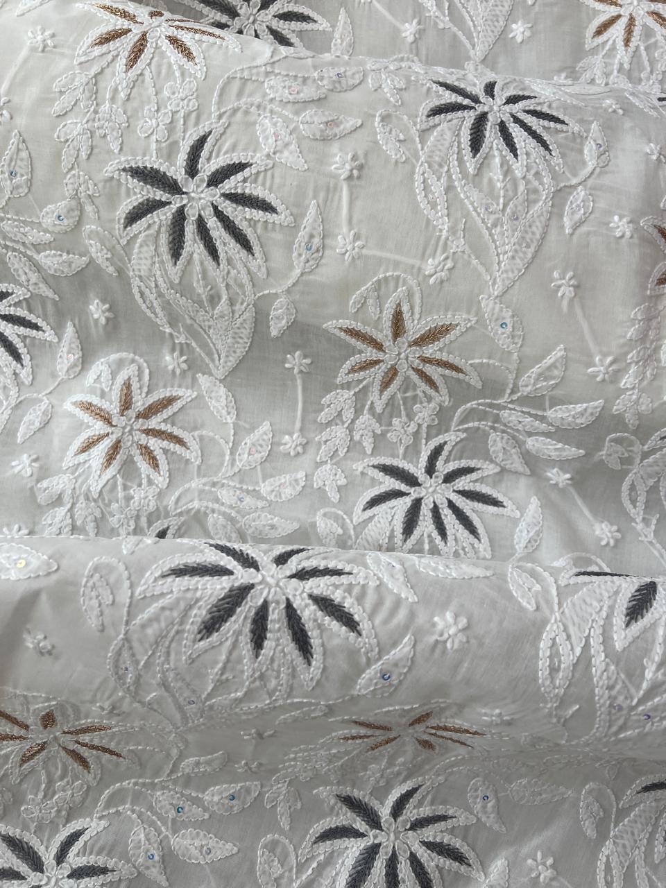 White Full set with Grey Embellishment