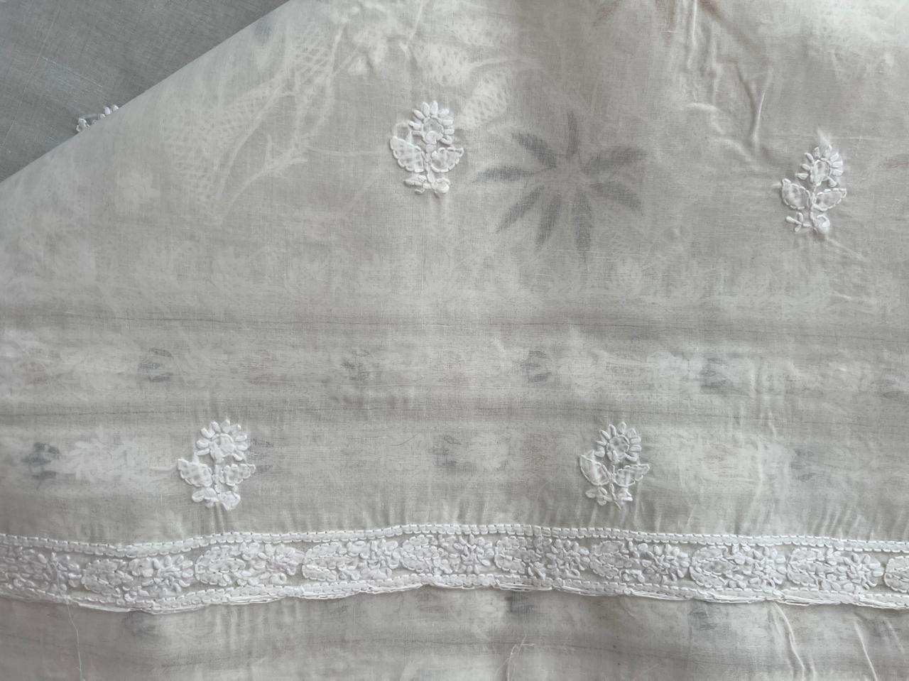 White Full set with Grey Embellishment