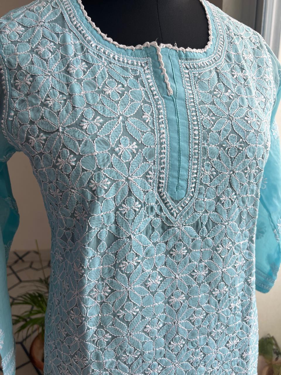 Cotton Jaalwork Top