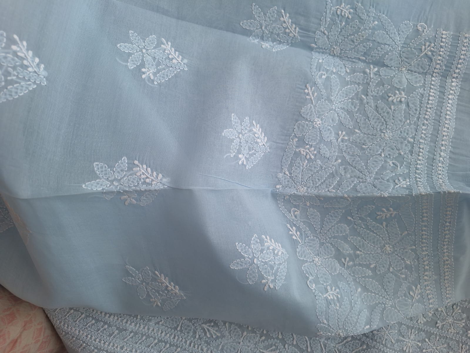 Powder Blue Kurta fabric