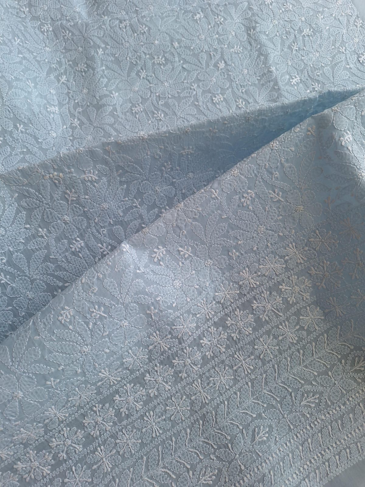 Powder Blue Kurta fabric