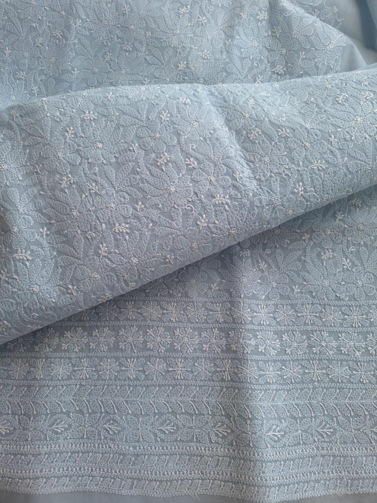 Powder Blue Kurta fabric