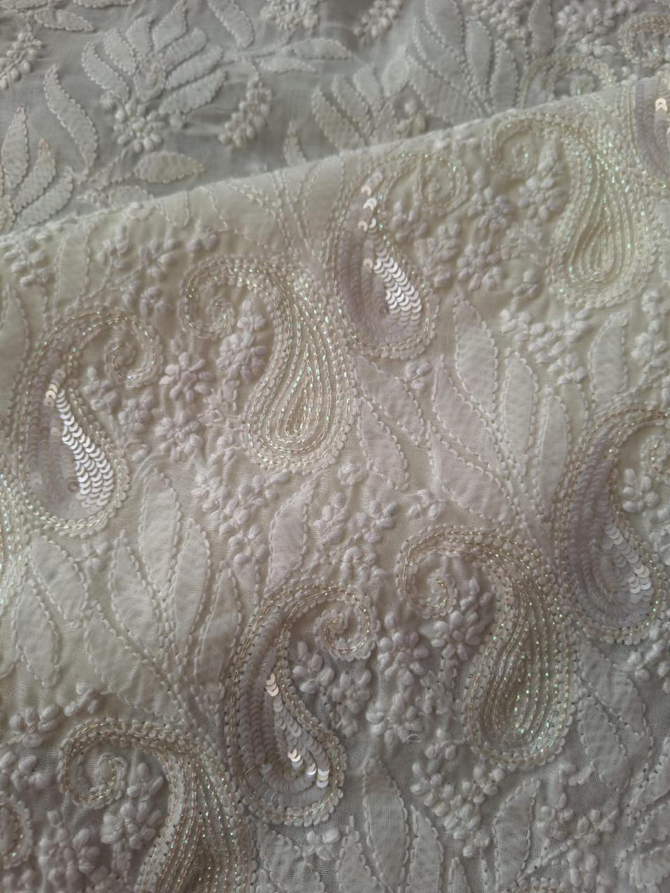 Off white Kurta with Embellishments