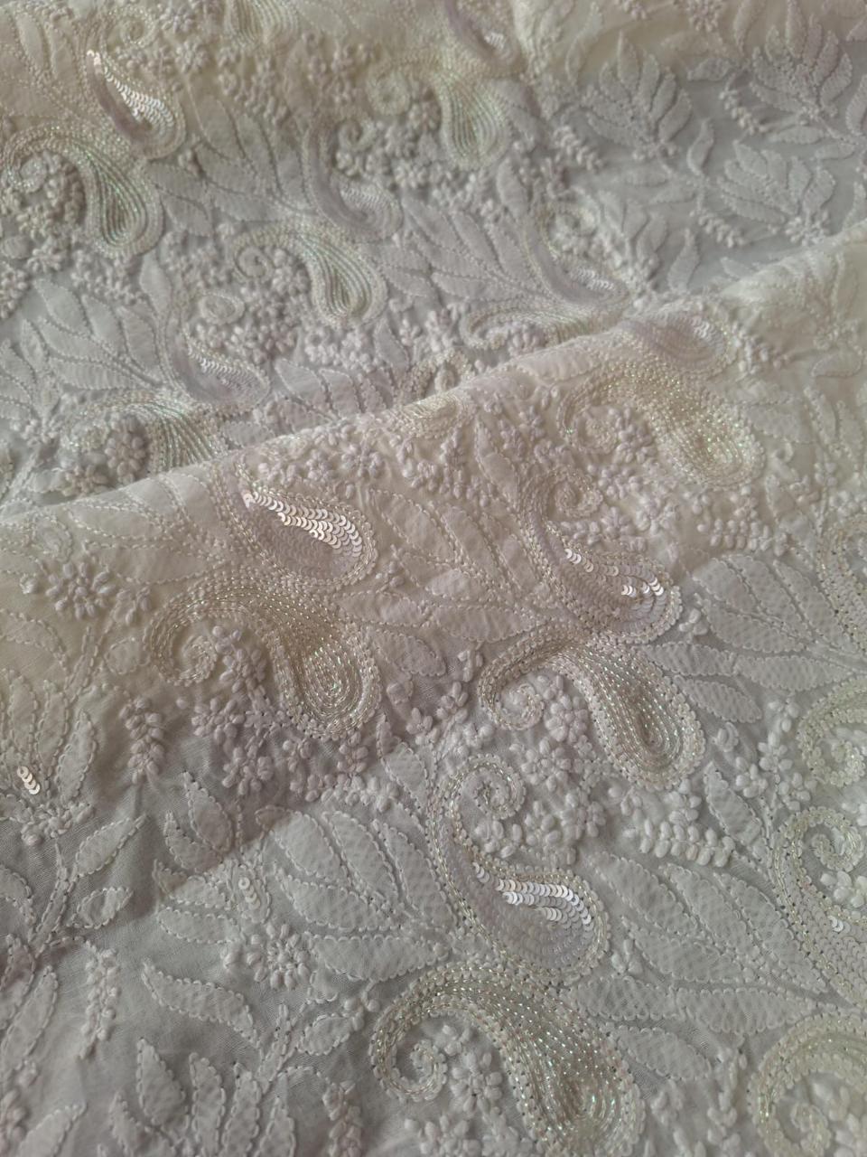 Off white Kurta with Embellishments