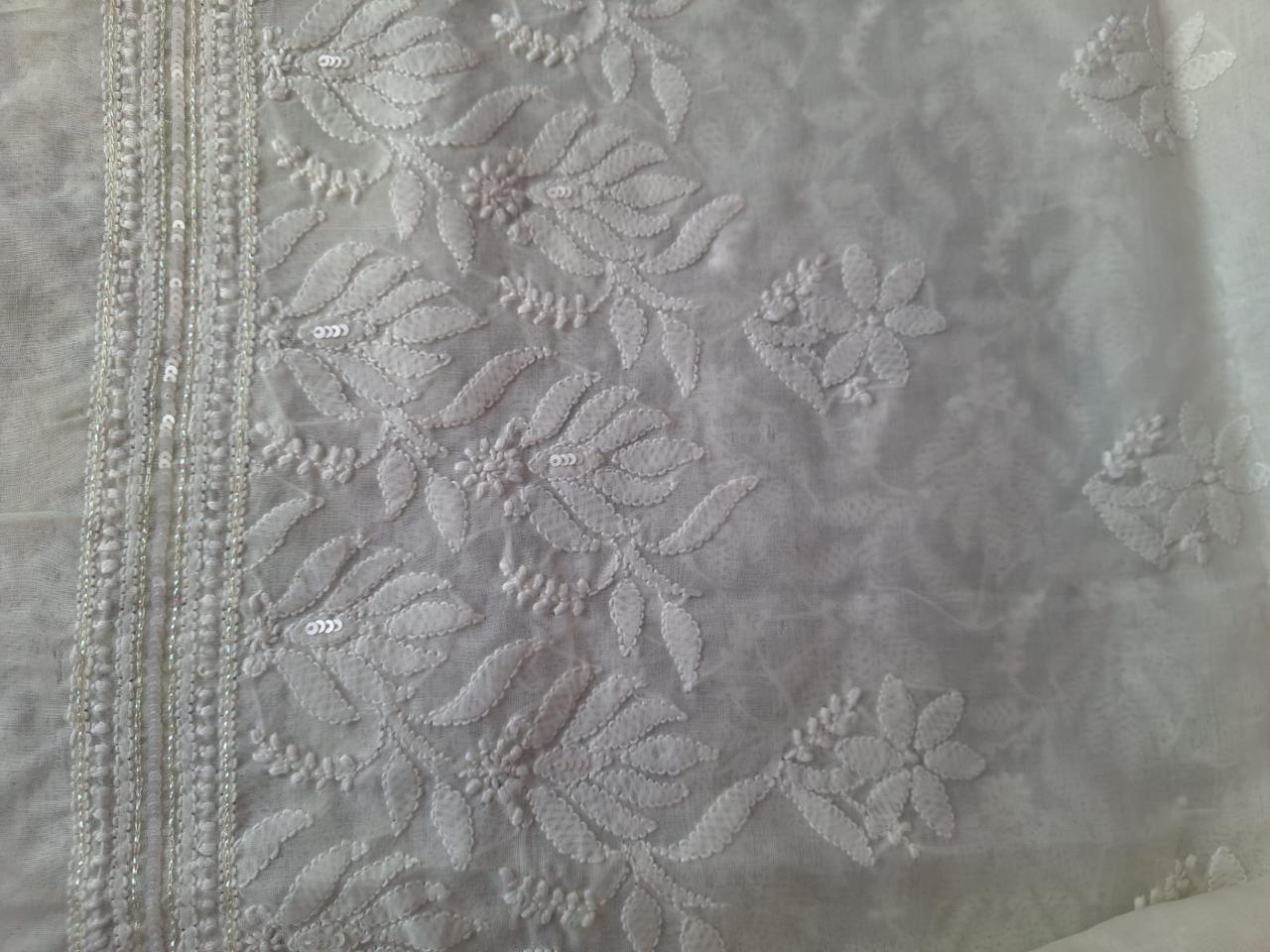 Off white Kurta with Embellishments