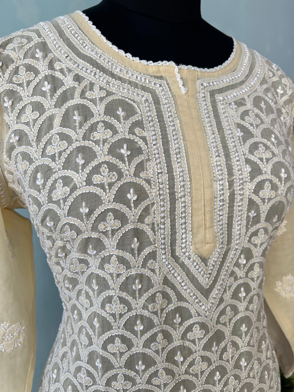 Almond Color cotton Kurti