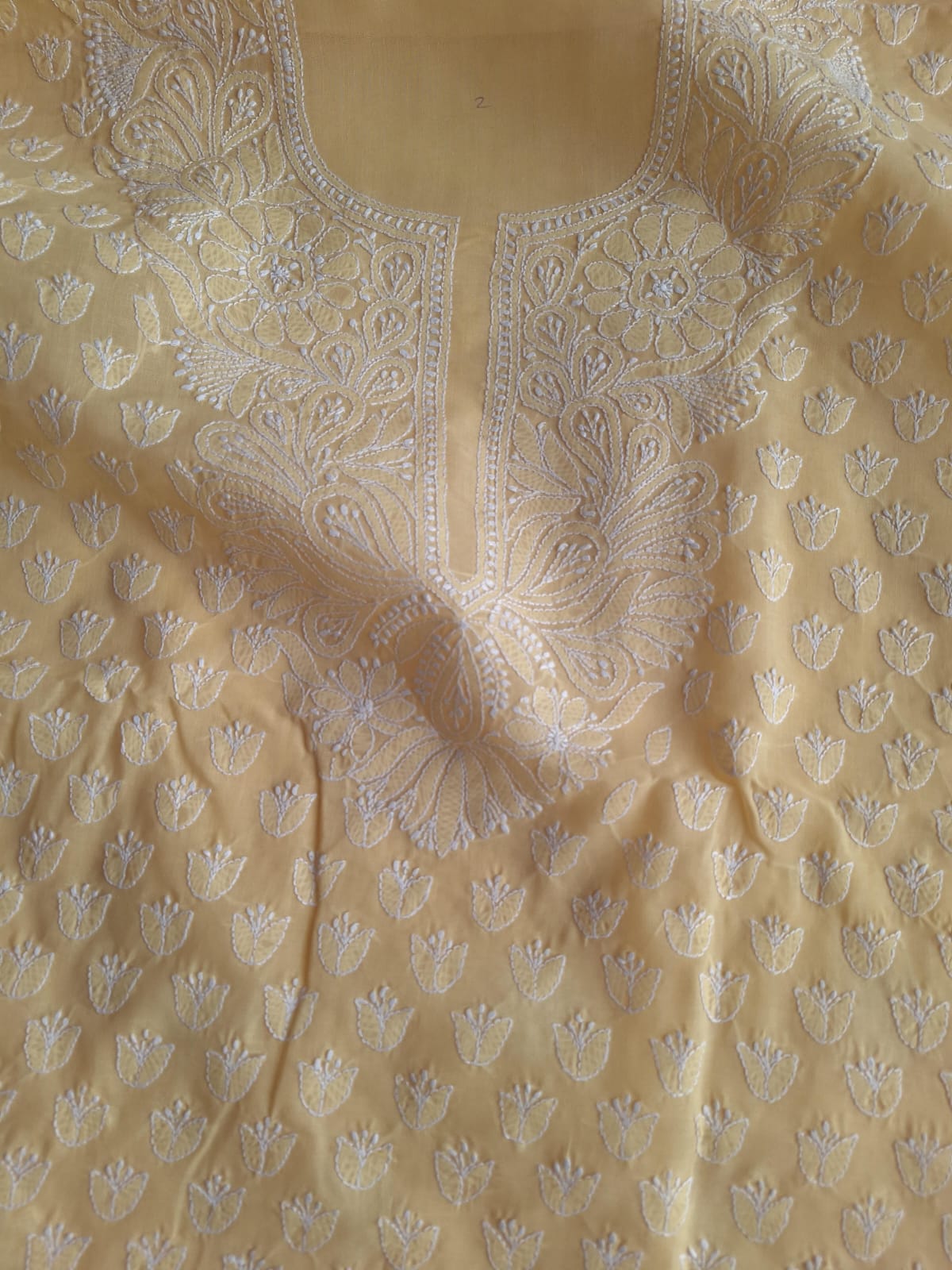 Sandalwood Color Cotton Handwork Suit