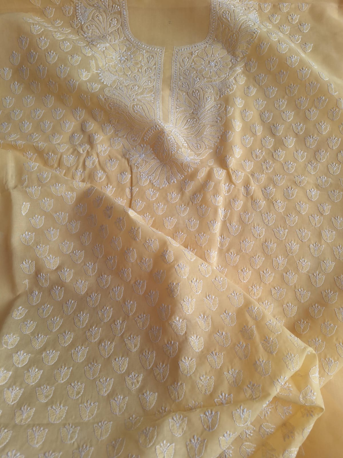 Sandalwood Color Cotton Handwork Suit