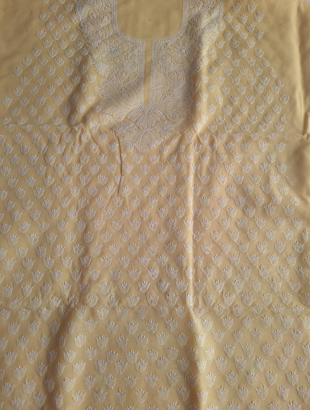 Sandalwood Color Cotton Handwork Suit