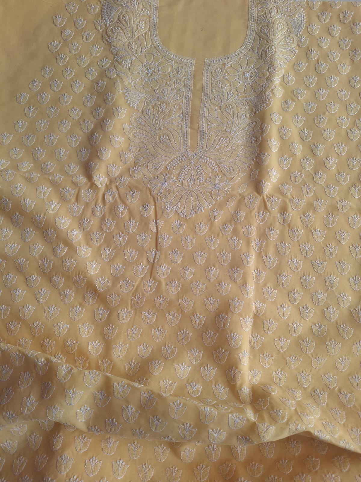 Sandalwood Color Cotton Handwork Suit