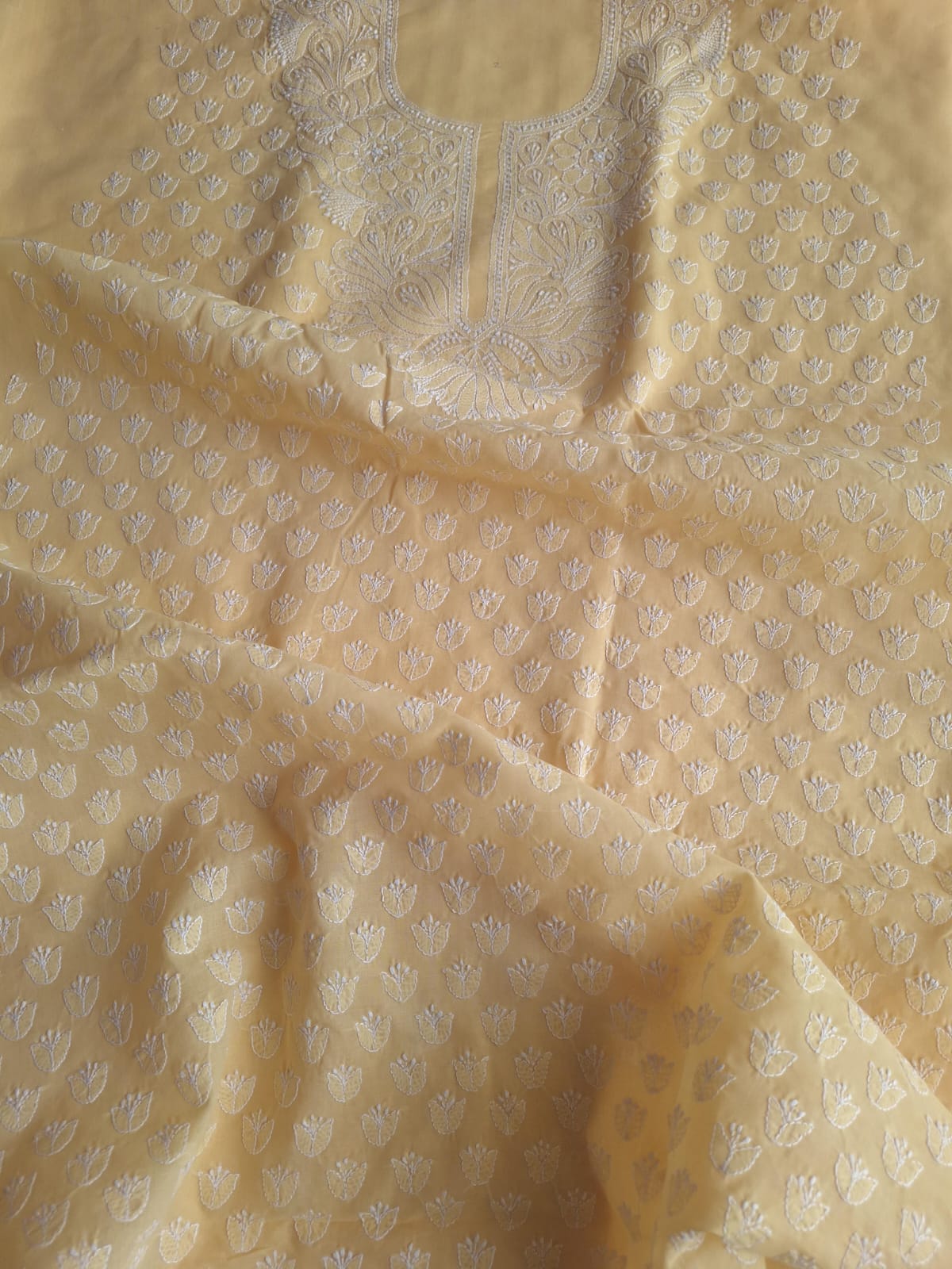 Sandalwood Color Cotton Handwork Suit