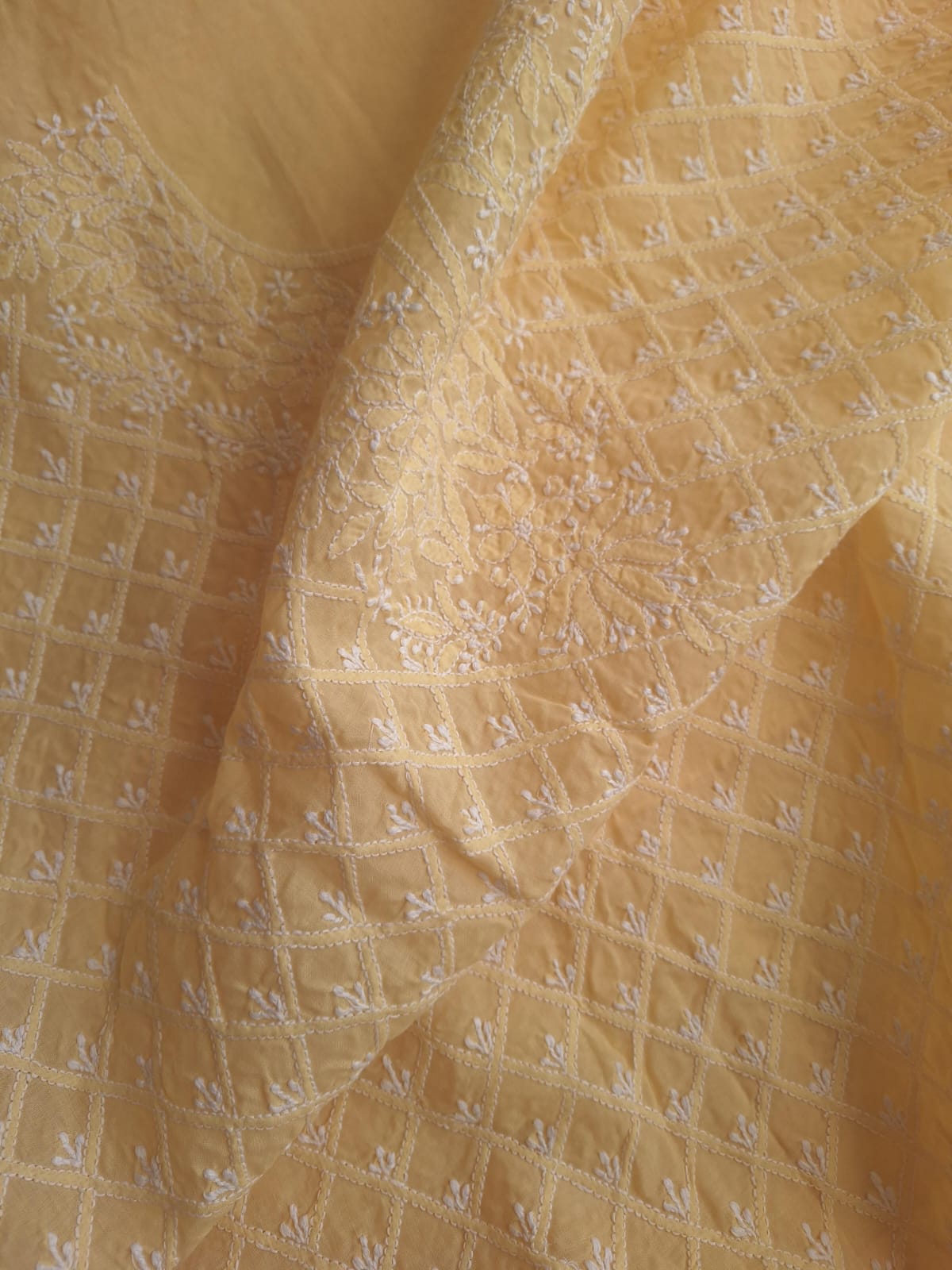 Sadalwood coolor cotton full set with jaalwork