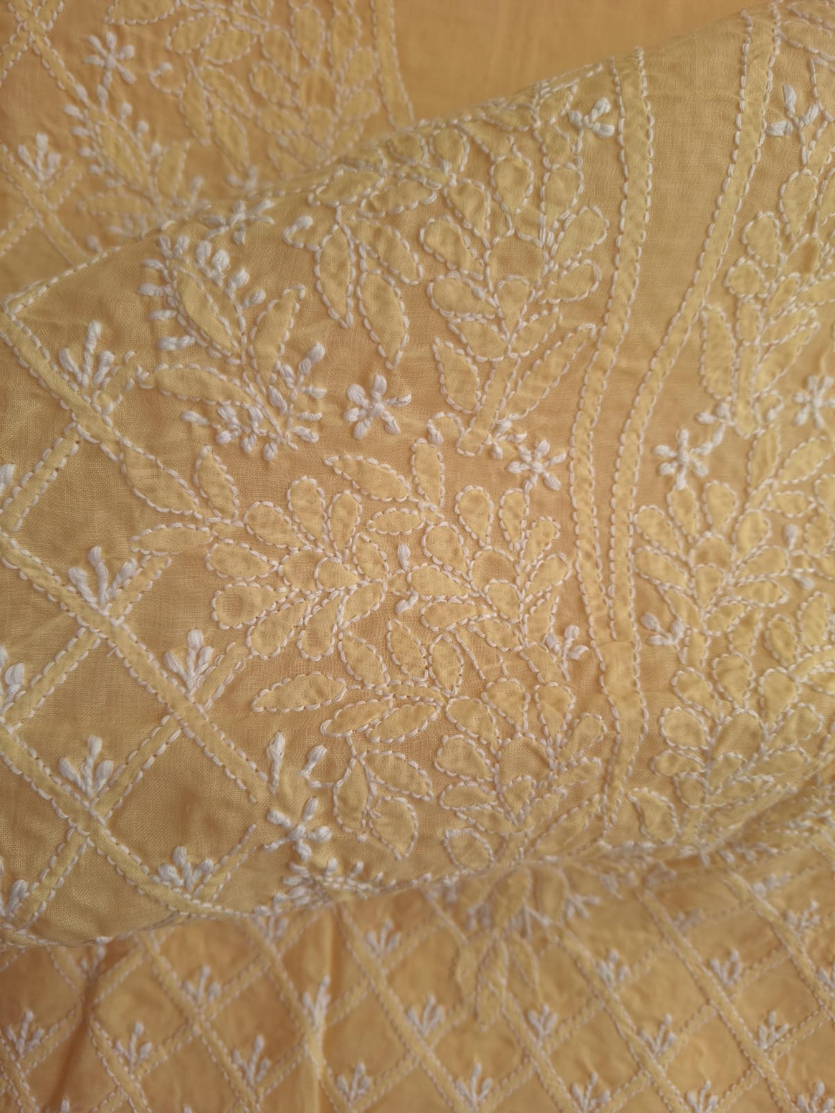 Sadalwood coolor cotton full set with jaalwork