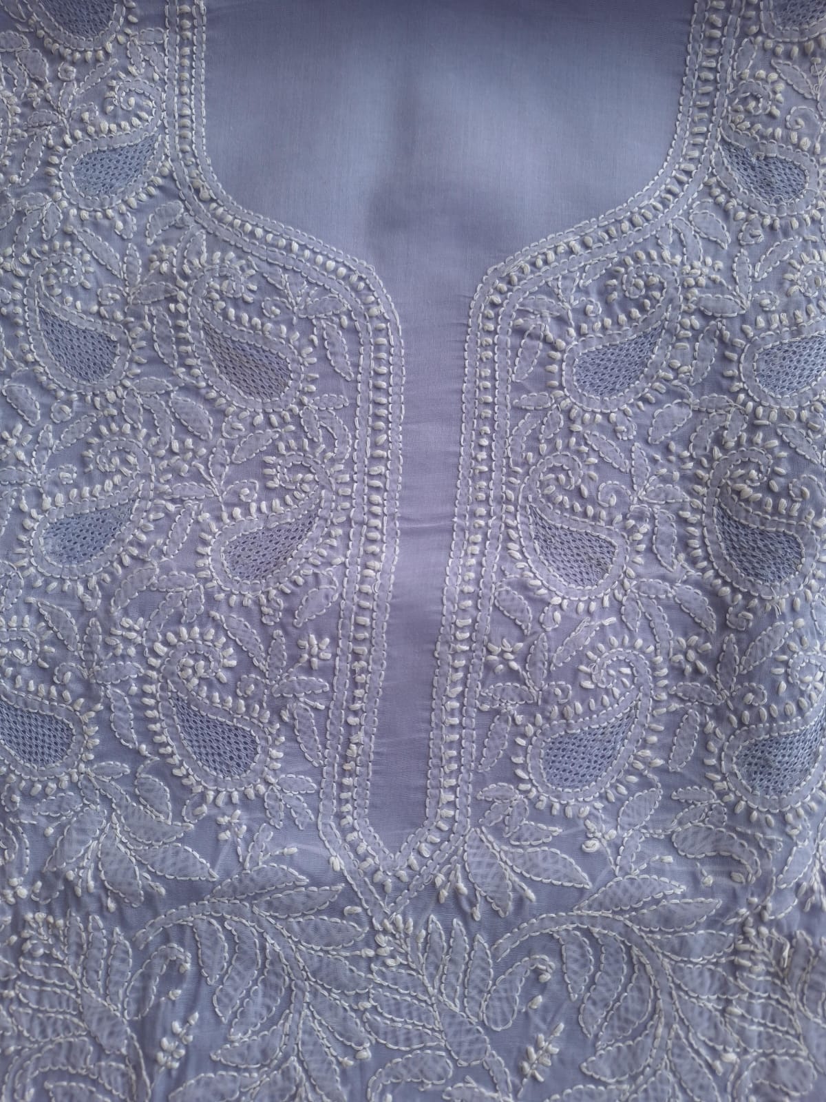 Lavender Cotton Full set with Jaaliwork