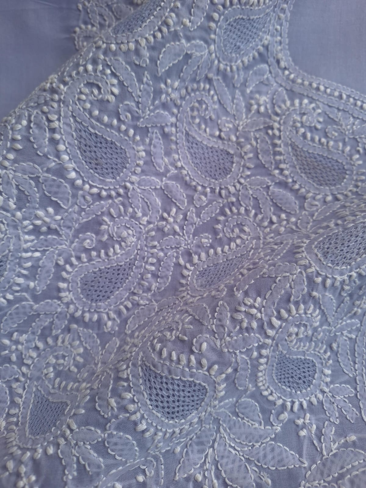 Lavender Cotton Full set with Jaaliwork