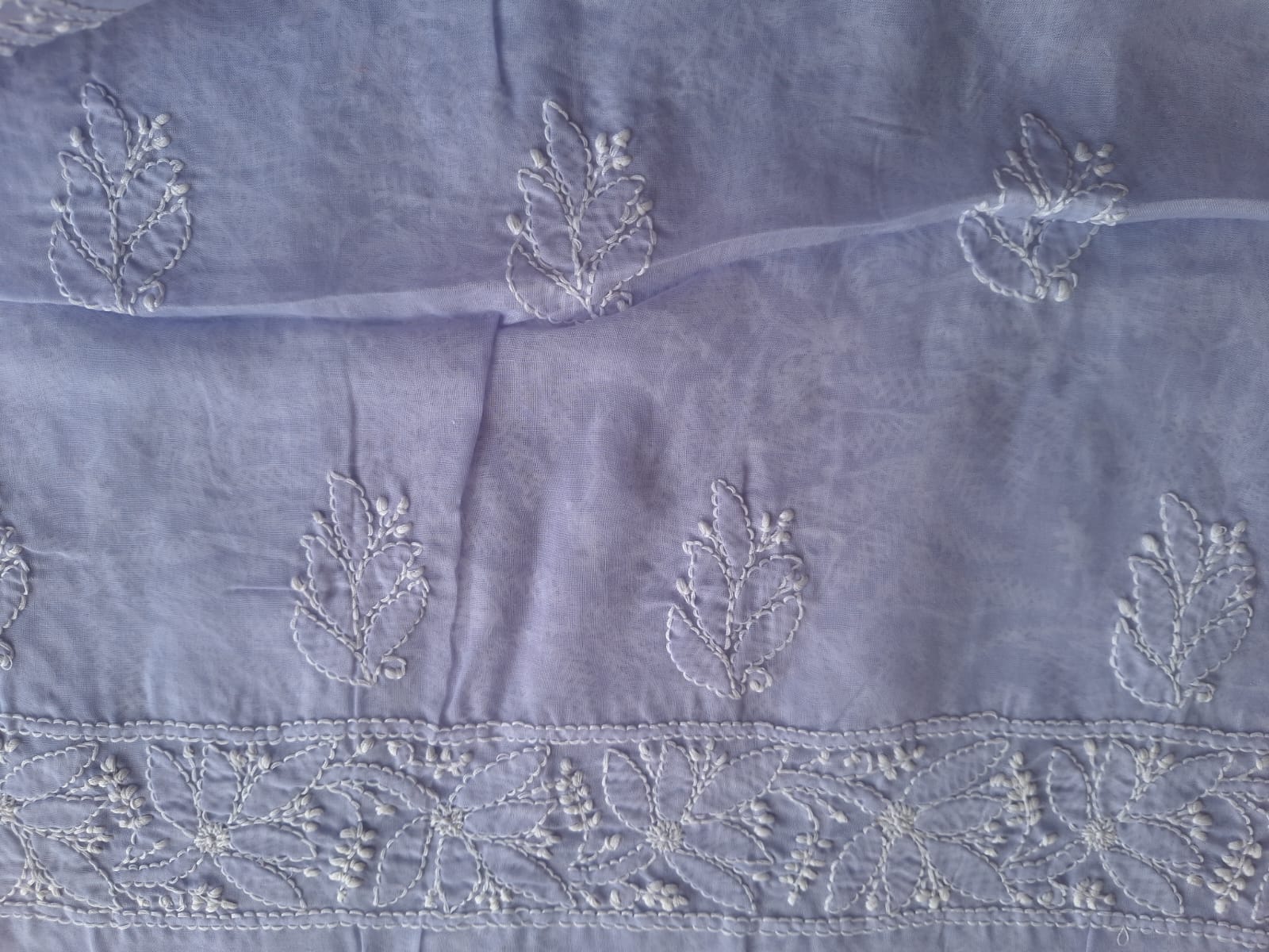 Lavender Cotton Full set with Jaaliwork