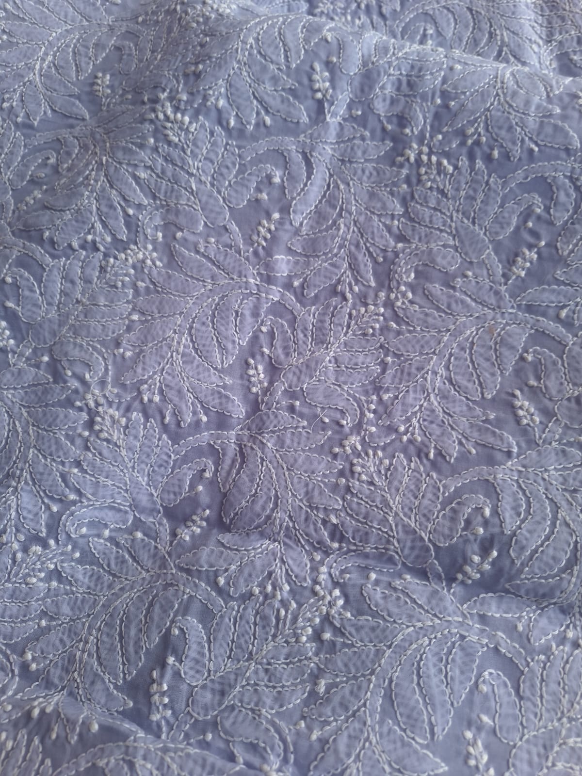 Lavender Cotton Full set with Jaaliwork