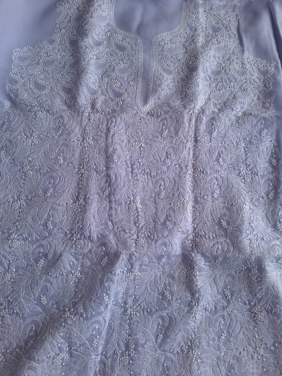 Lavender Cotton Full set with Jaaliwork