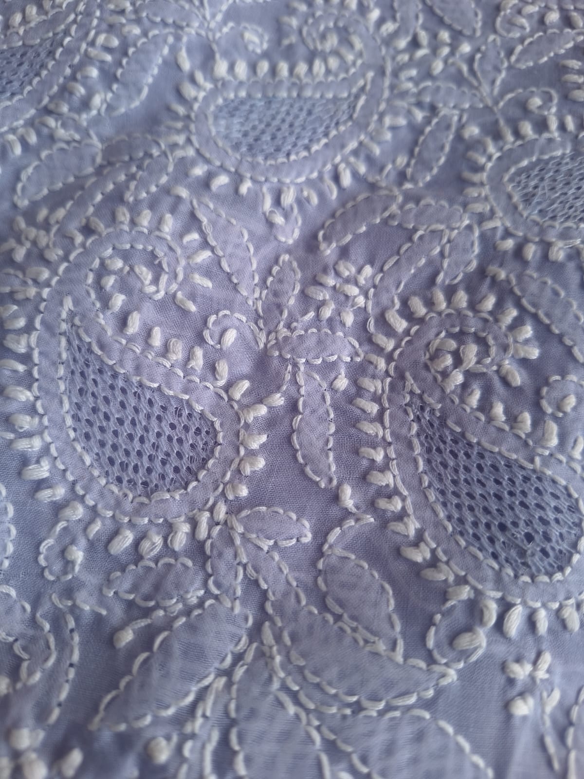 Lavender Cotton Full set with Jaaliwork
