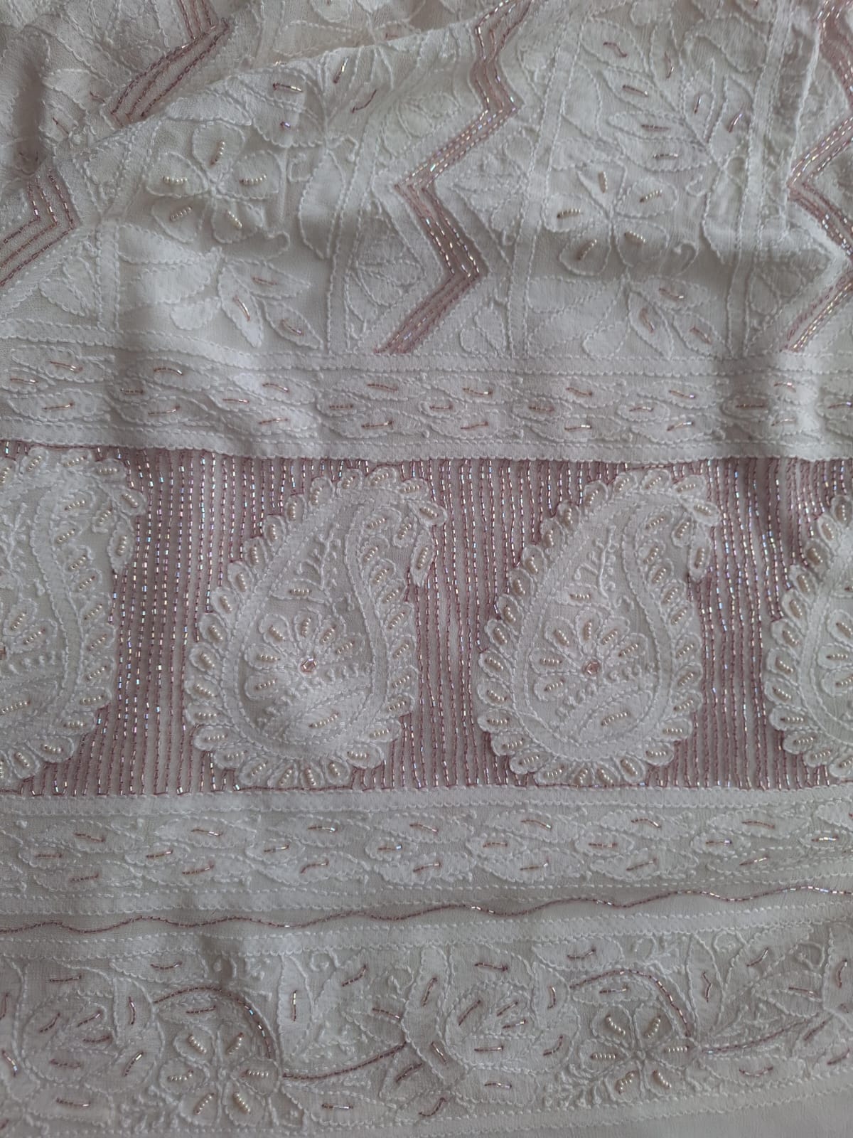 Premium Viscose Georgette Kurta and dupatta with Cutdana work