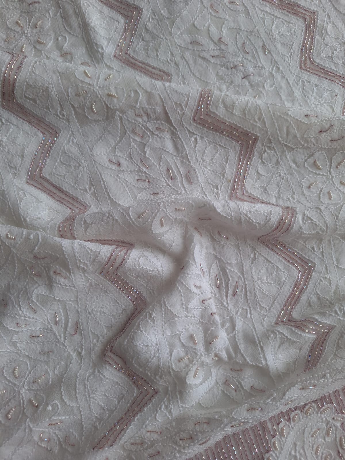 Premium Viscose Georgette Kurta and dupatta with Cutdana work