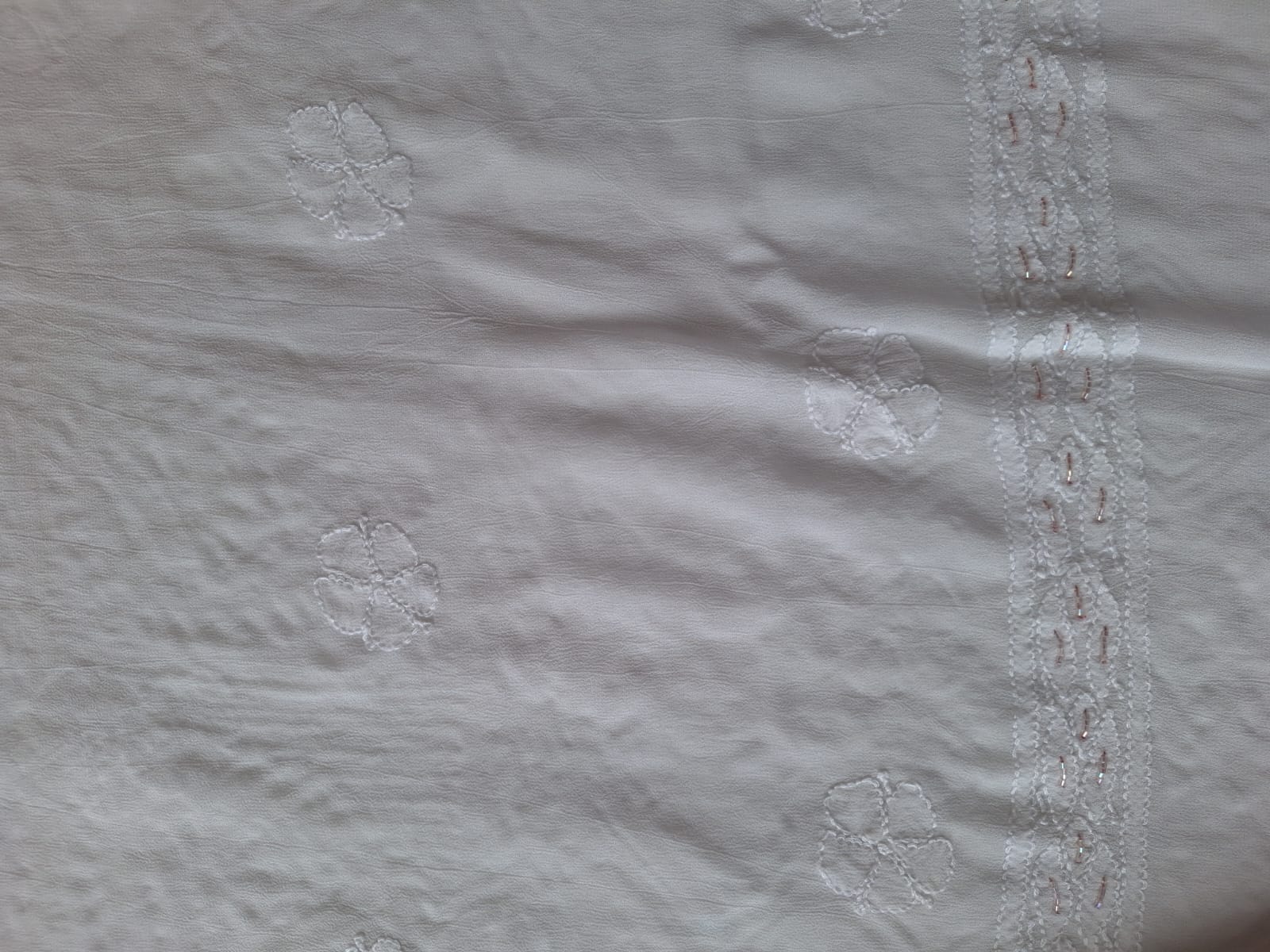 Premium Viscose Georgette Kurta and dupatta with Cutdana work