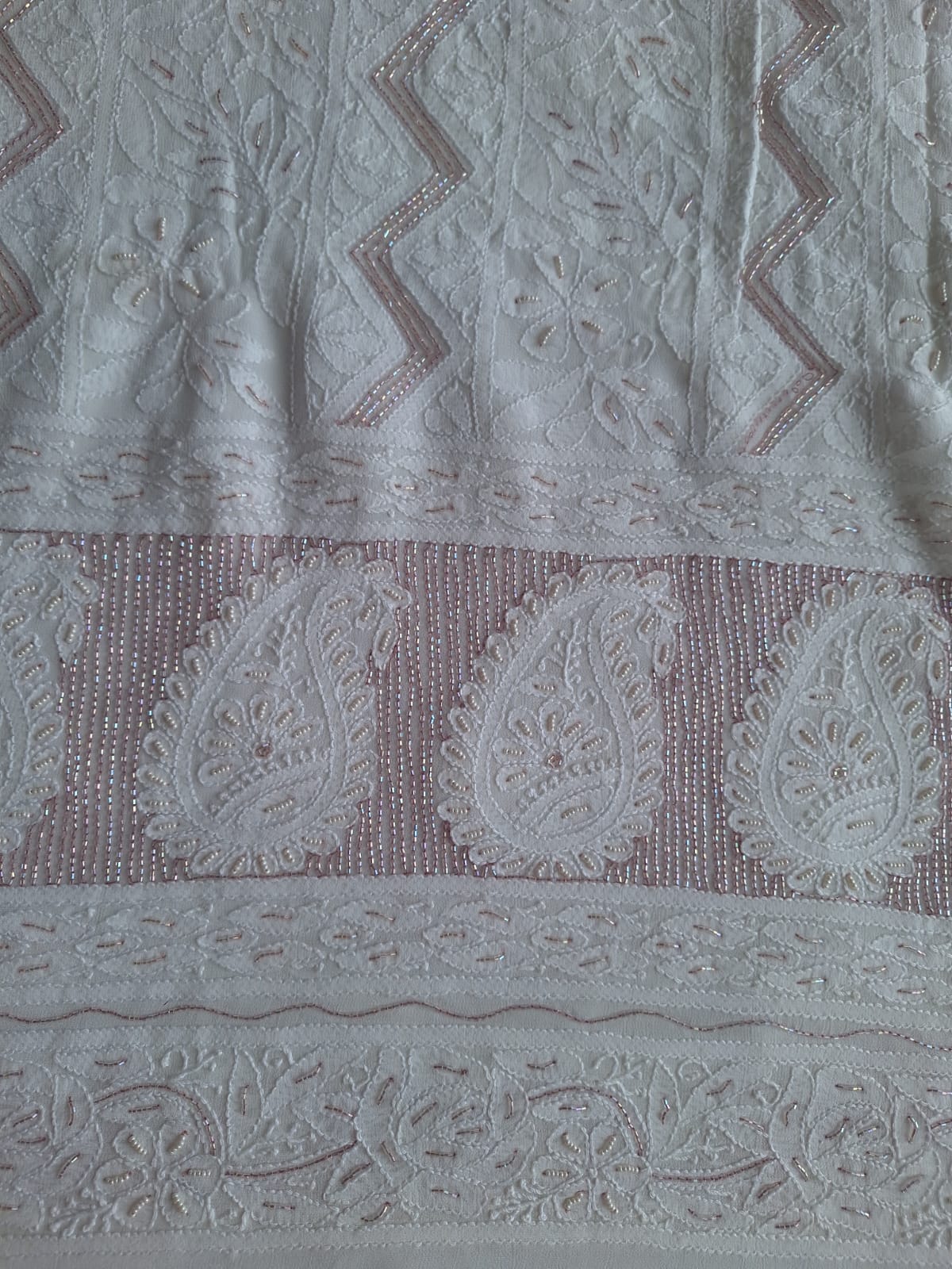 Premium Viscose Georgette Kurta and dupatta with Cutdana work