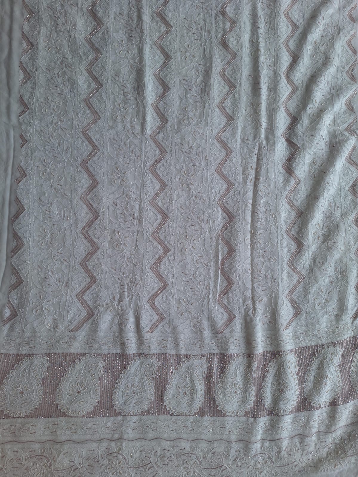 Premium Viscose Georgette Kurta and dupatta with Cutdana work