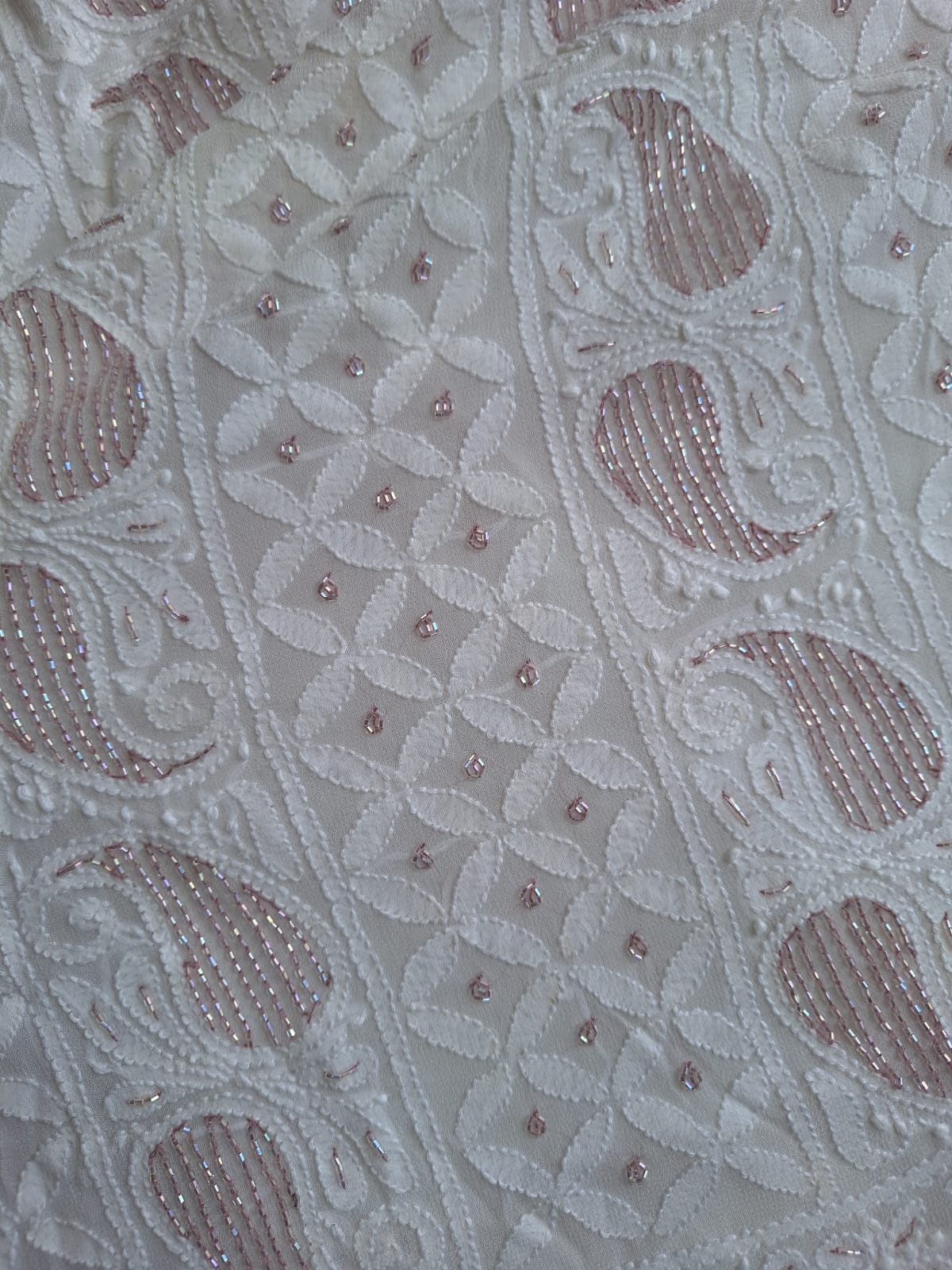 Premium Viscose Georgette kurta and dupatta set with Chikankari and Cutdana work