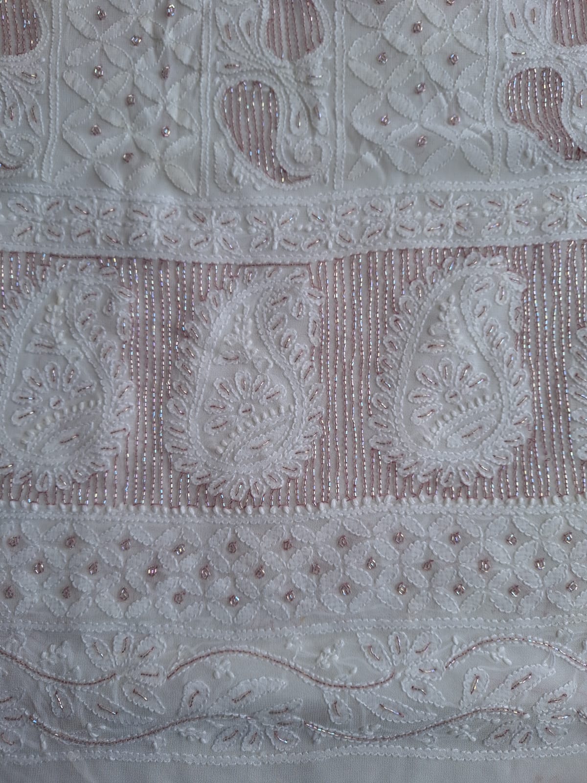 Premium Viscose Georgette kurta and dupatta set with Chikankari and Cutdana work