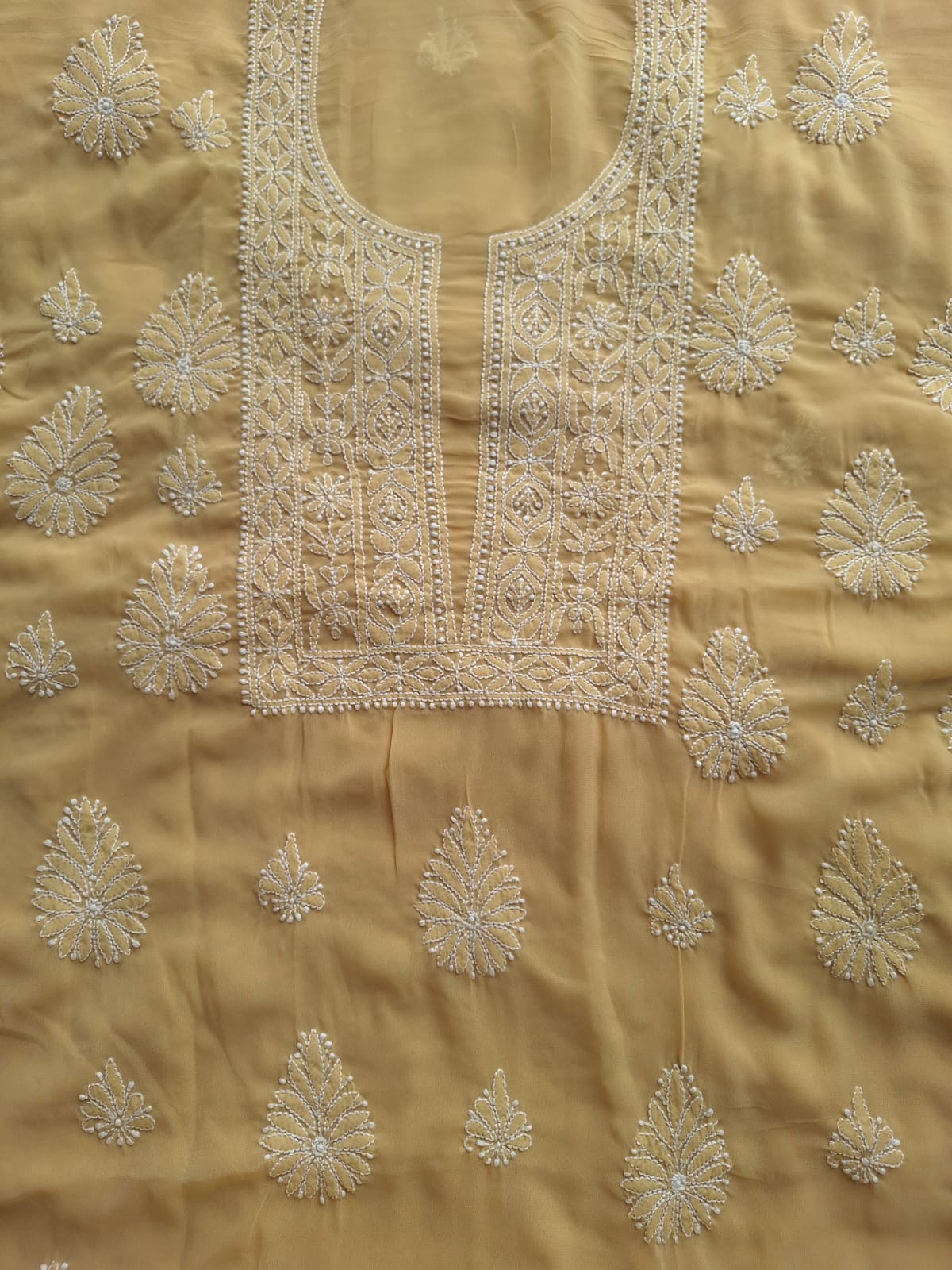 BeigeKhaki Color Georgette full set