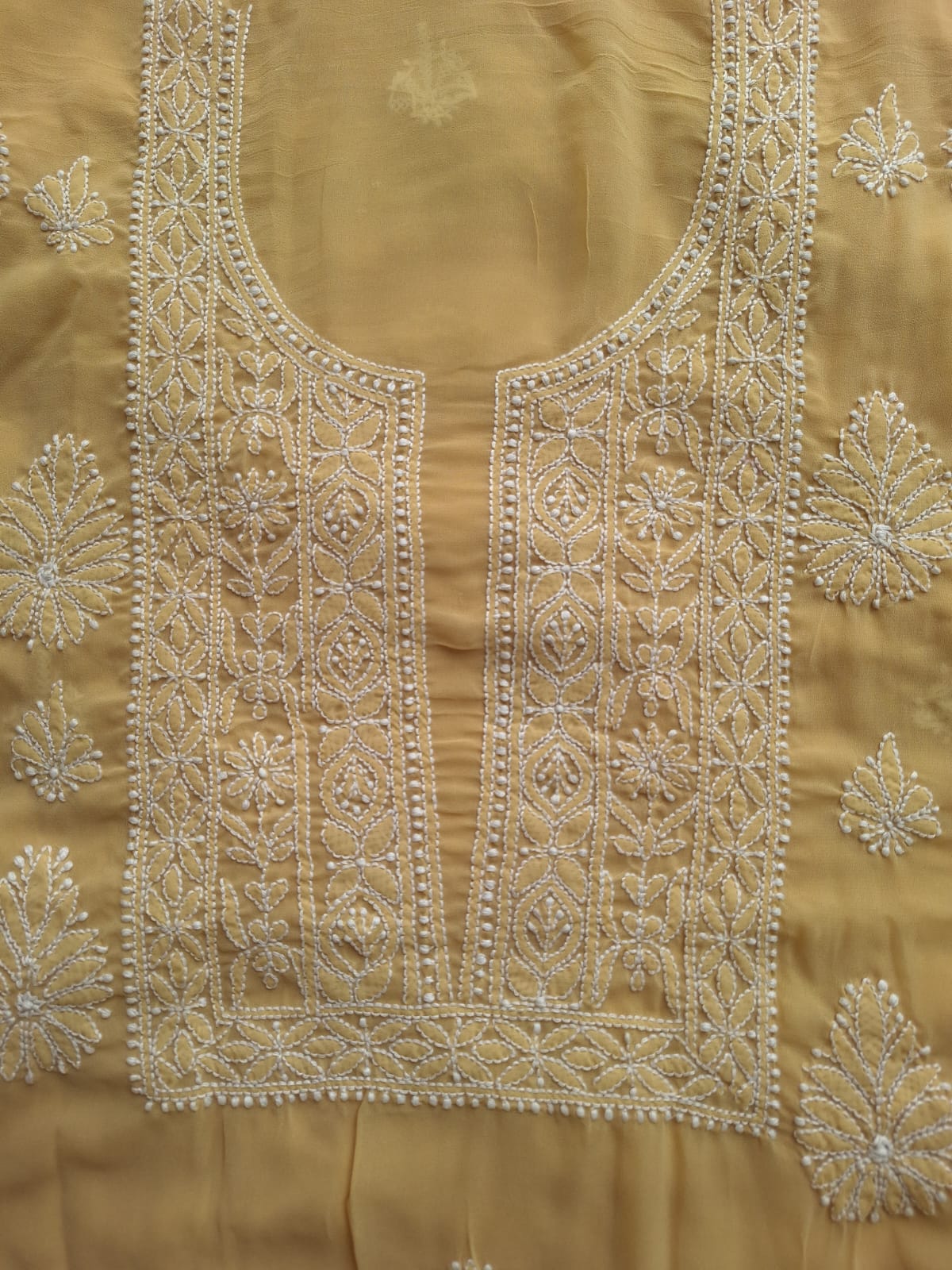 BeigeKhaki Color Georgette full set