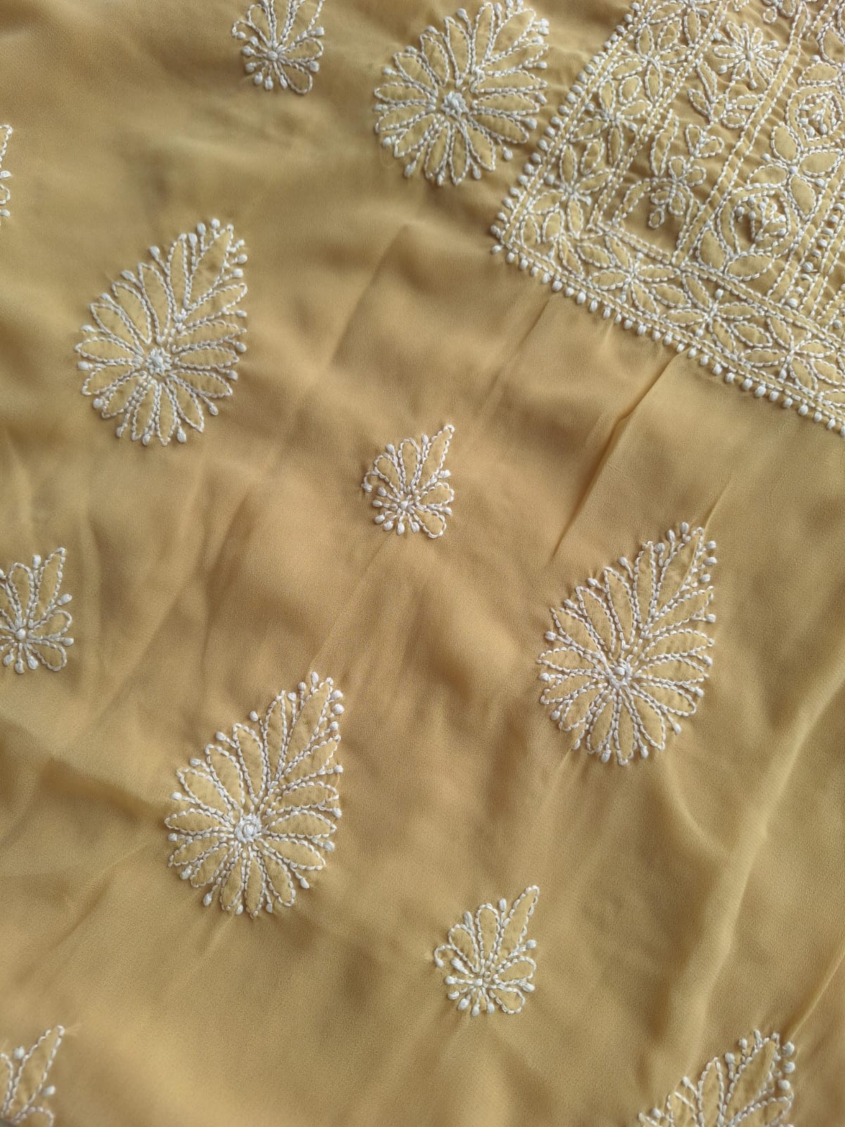 BeigeKhaki Color Georgette full set