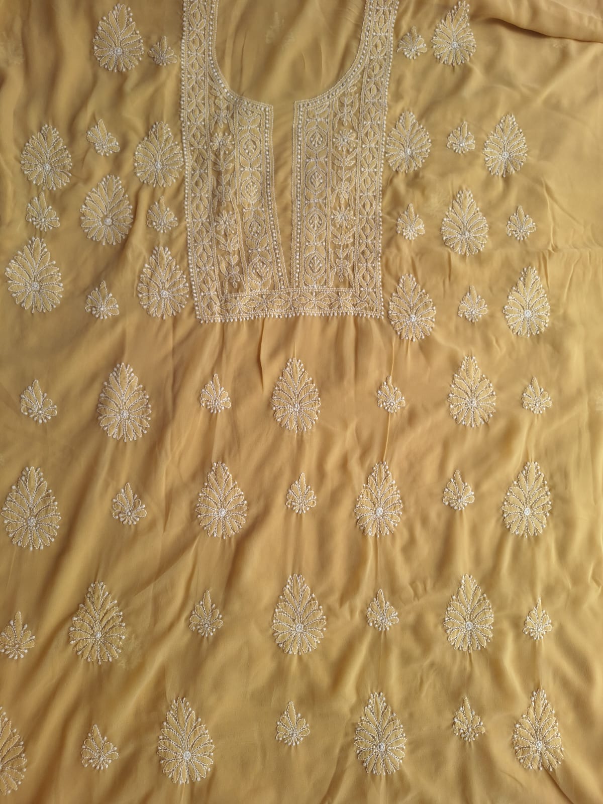 BeigeKhaki Color Georgette full set