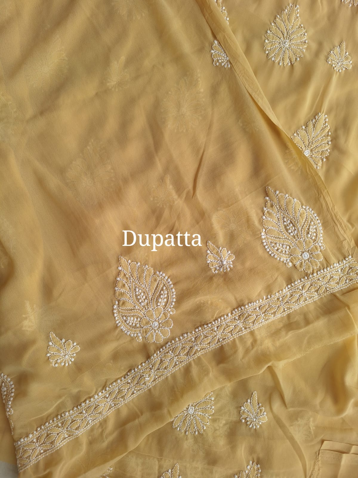 BeigeKhaki Color Georgette full set