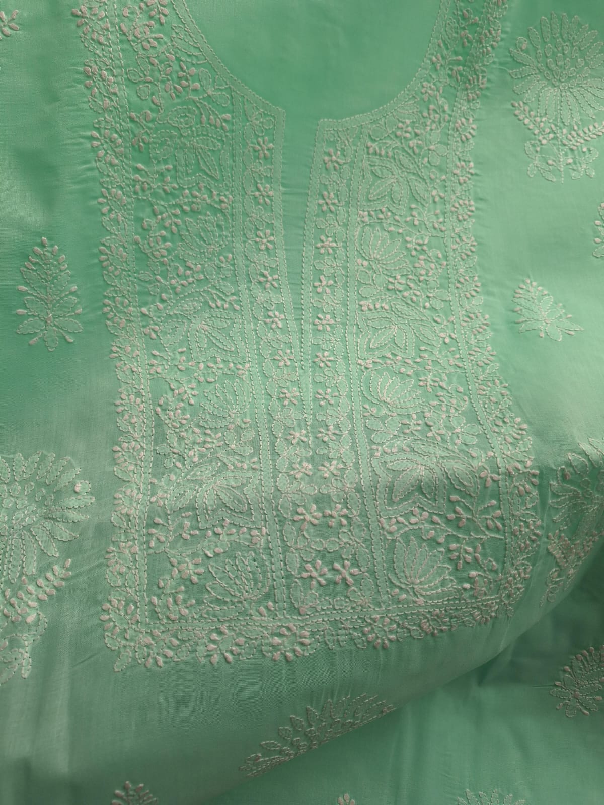 Cotton hand embroidered full set