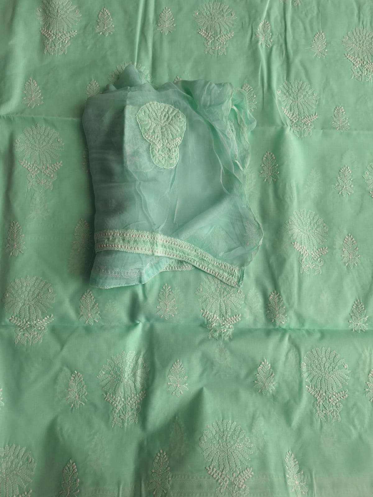 Cotton hand embroidered full set