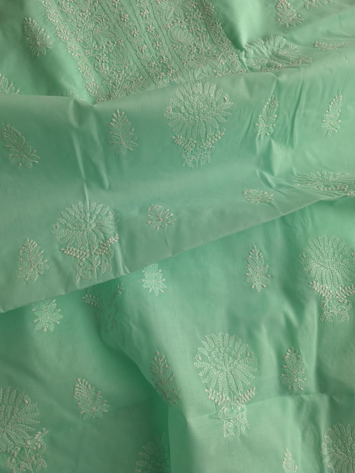 Cotton hand embroidered full set