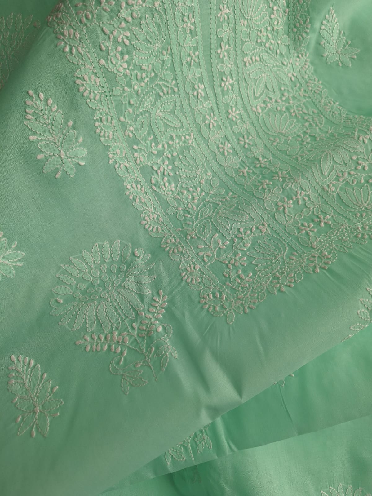 Cotton hand embroidered full set