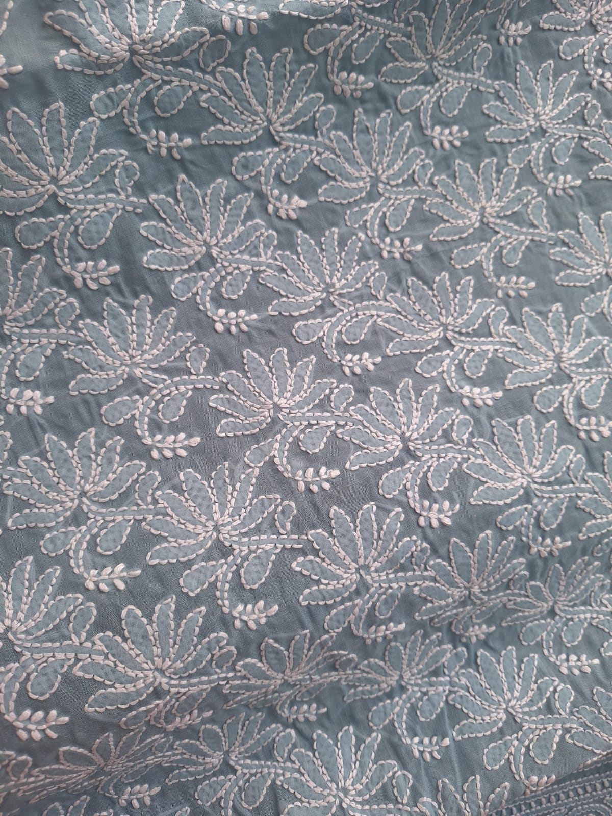 KAMAL Cotton Handcrafted Jaalwork Kurta Fabric